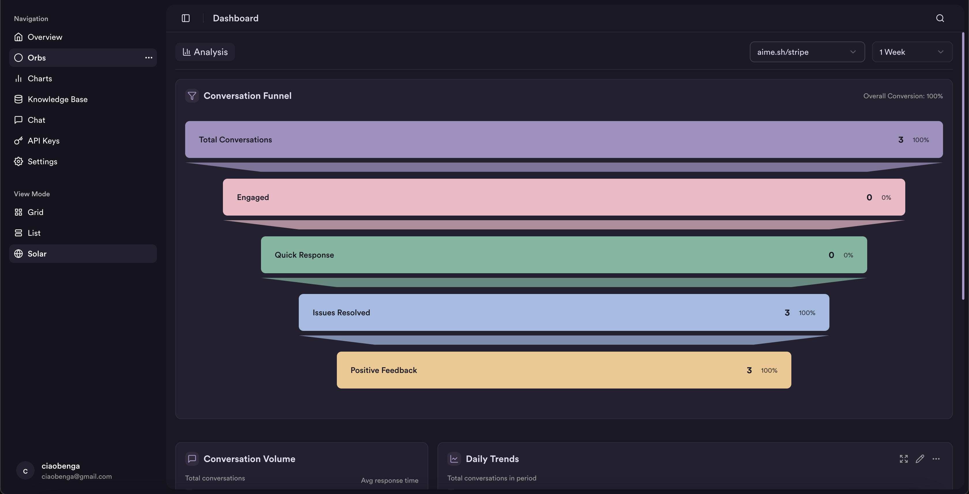 Tailark hero section
